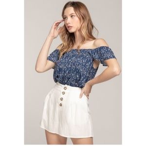 'Baby it's Cold' Geo Print Top